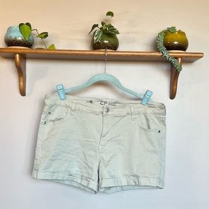CP Jeans Juniors Size 13 Khaki Colored Stretchy Lightweight Shorts